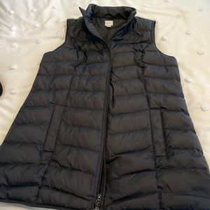 J. Jill Down Puffer Vest. Black SZ MT